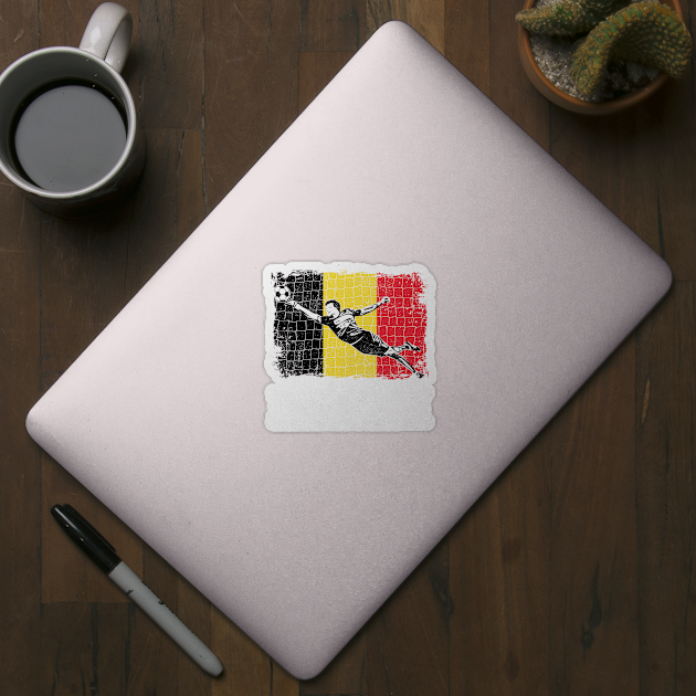 Belgium Soccer Supporter Goalkeeper Shirt by zeno27